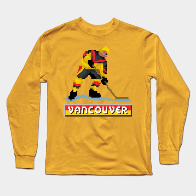 Retro Vancouver Hockey Long Sleeve T-Shirt by clarkehall